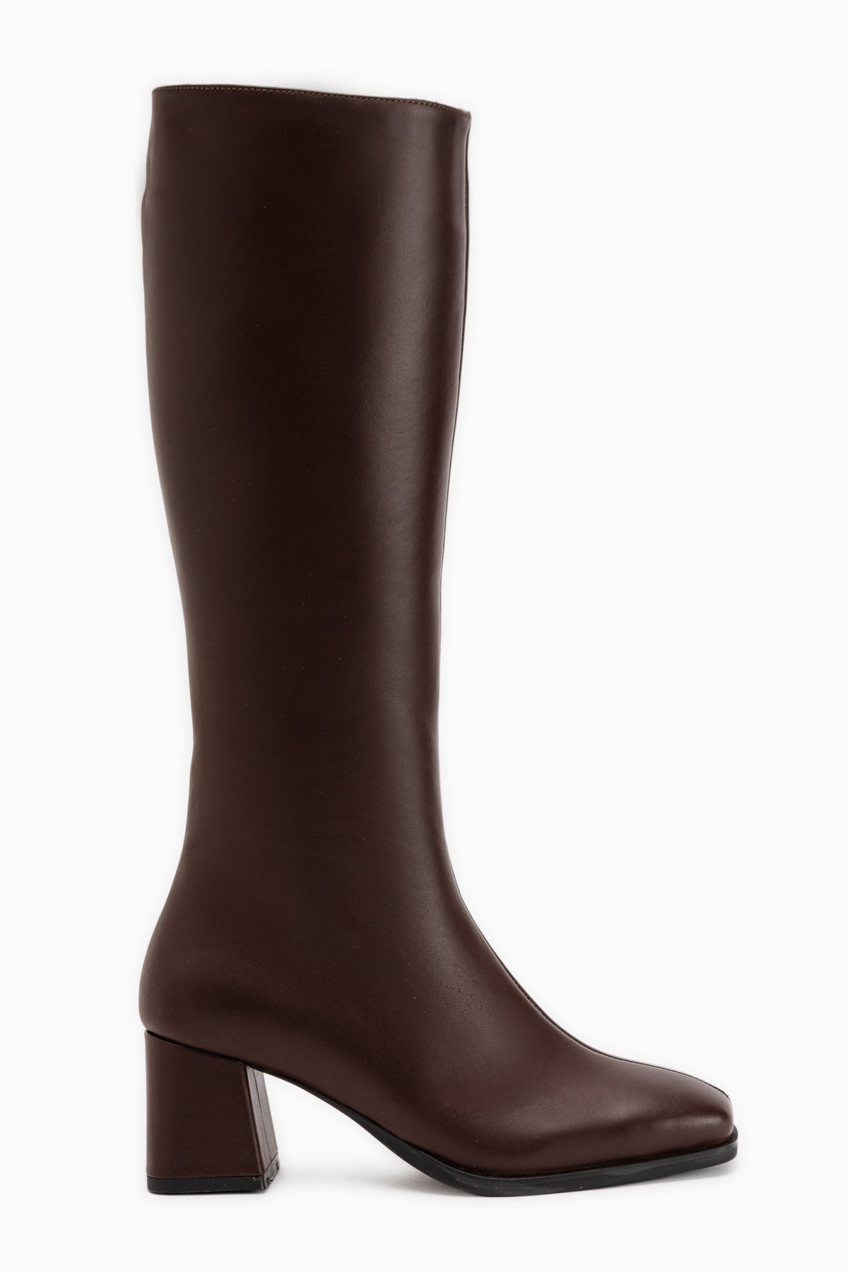Kinna Genuine Leather Brown Heeled Women’s Boots