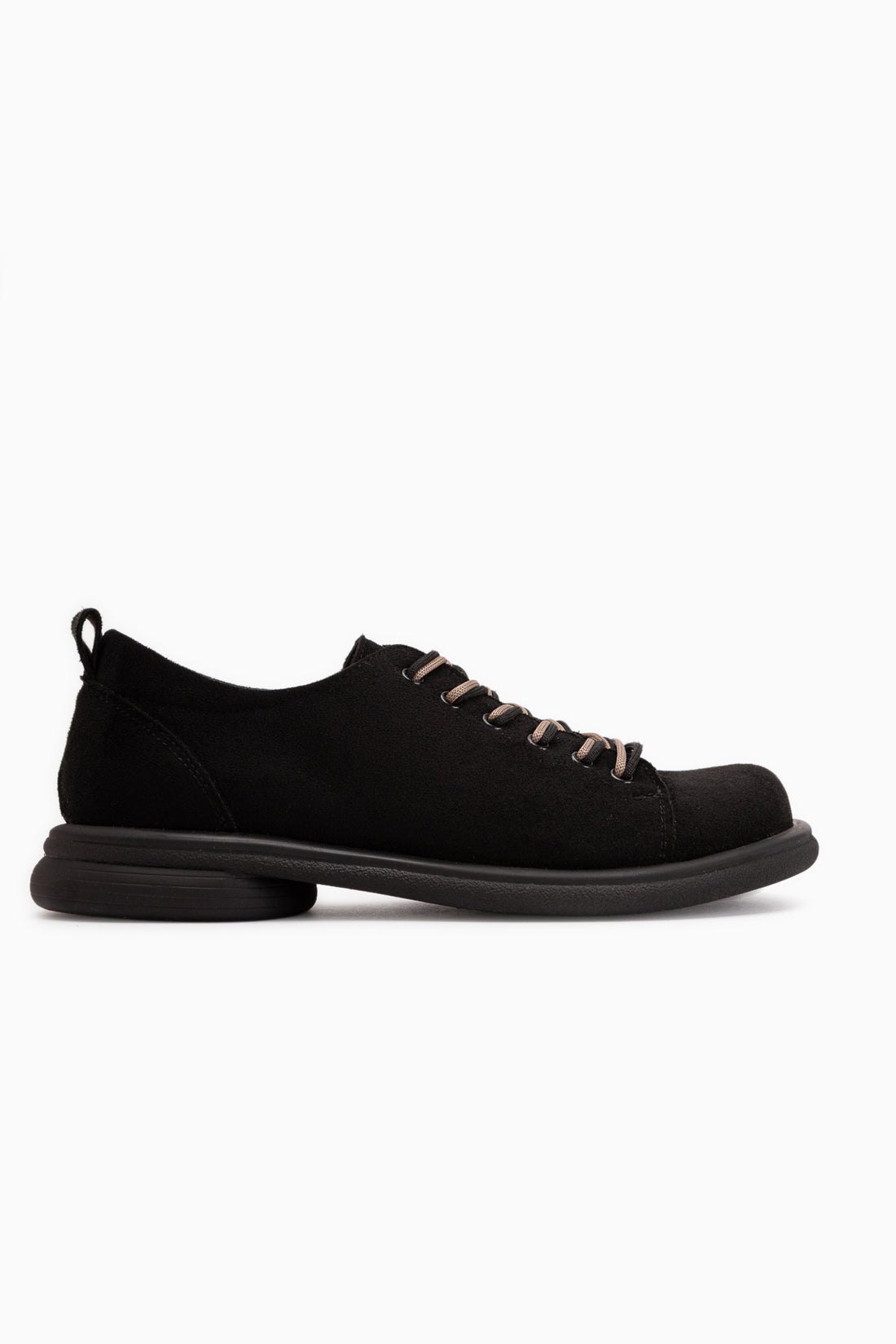 Estella Schwarze Wildleder Schnürschuhe Damen