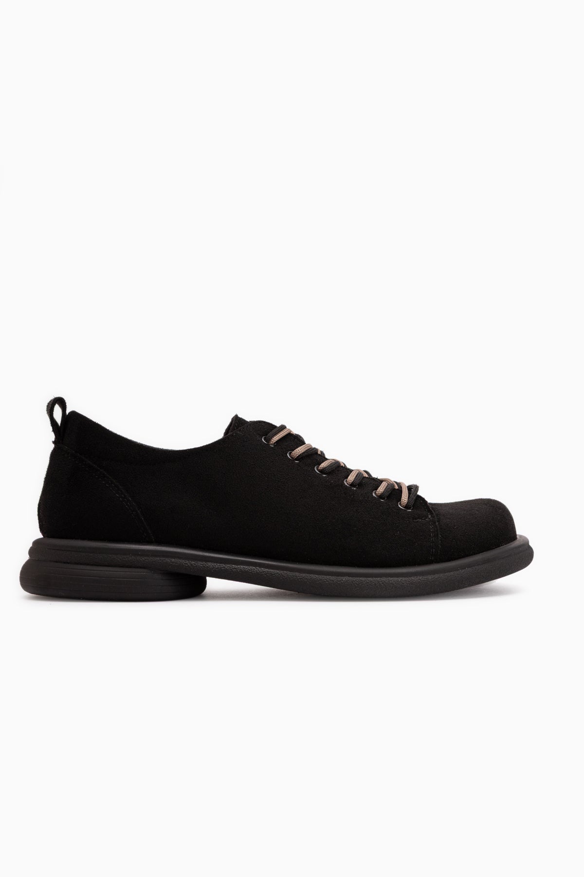 Estella Schwarze Wildleder Schnürschuhe Damen
