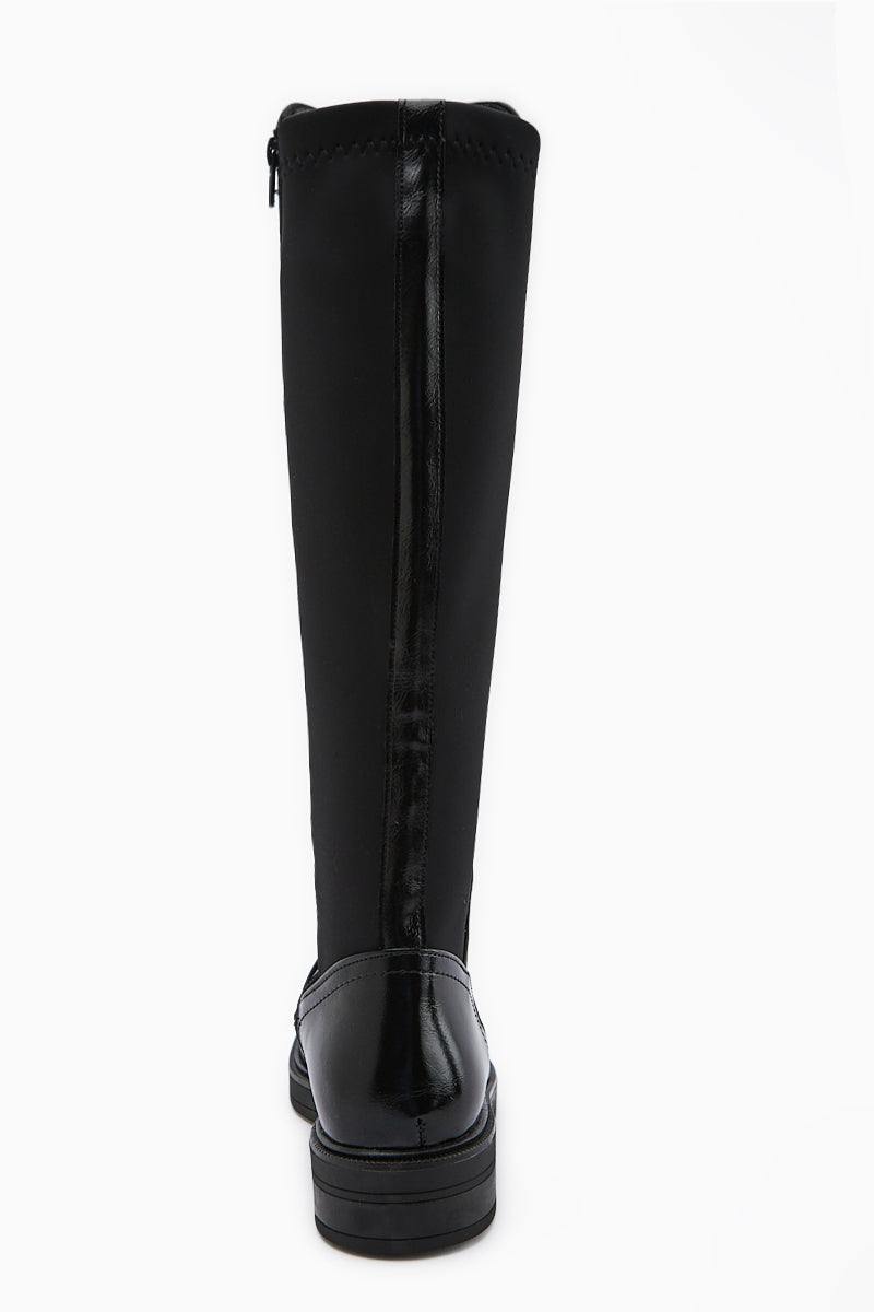 Gladis Black Knee High Women's Boot