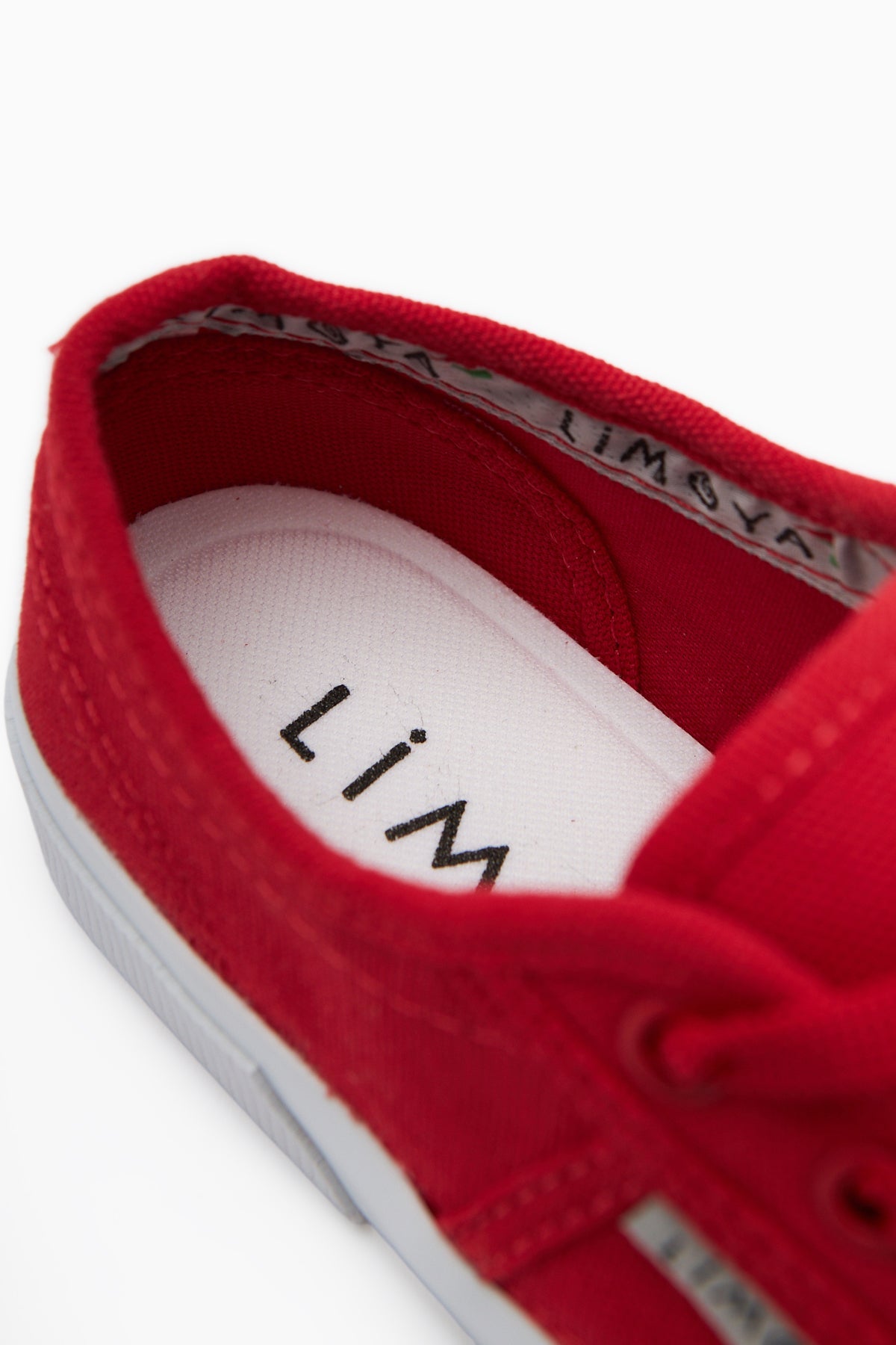 Timon Rote Komfortsohle Leinen Sneakers