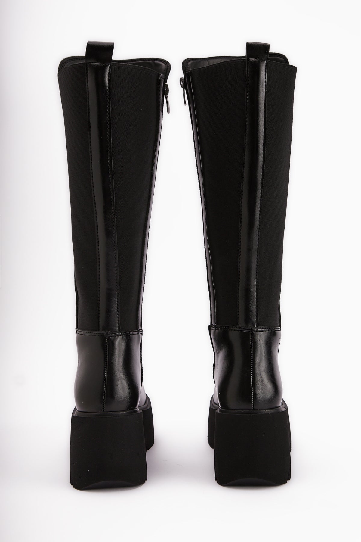 Lidia Black Platform High Heel Women's Boot