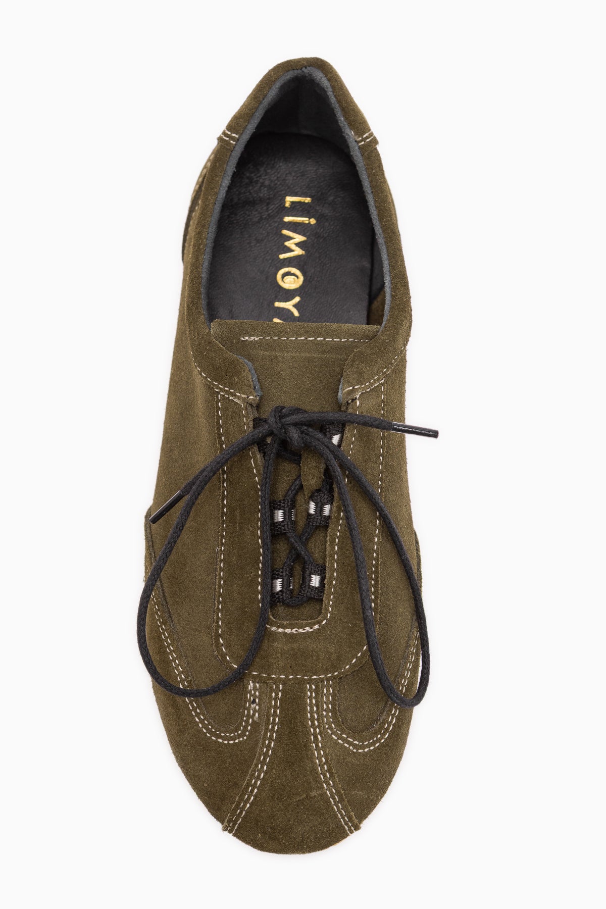 Berry Genuine Leather Khaki Suede Lace-Up Casual Women’s Shoes