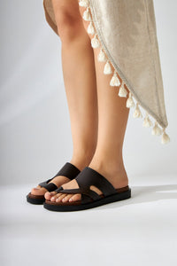 Candra Damen Kaffeebraun Zehentrenner-Sandale