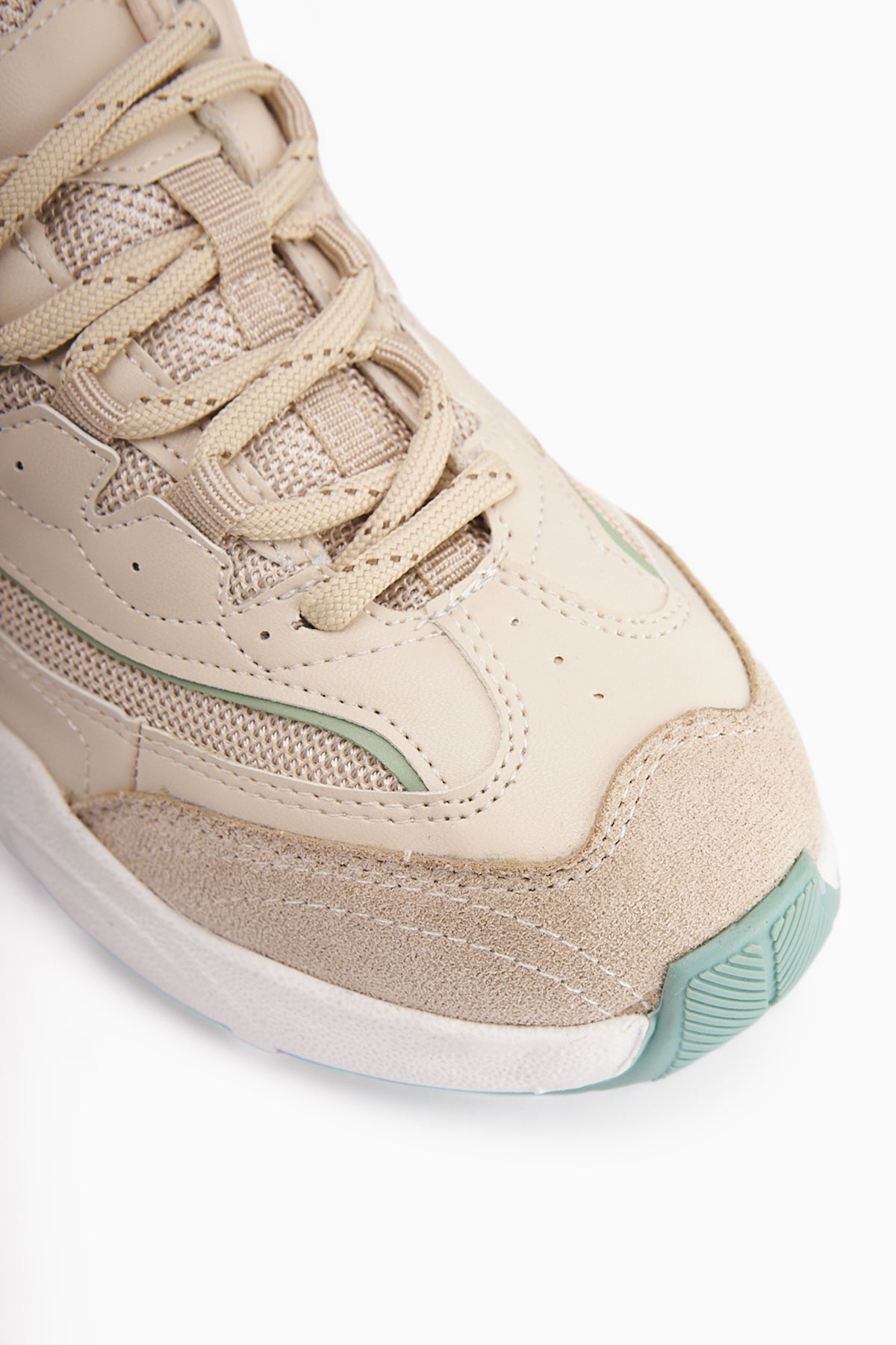 Rozhin Beige Thick Sole Women's Sport Shoe