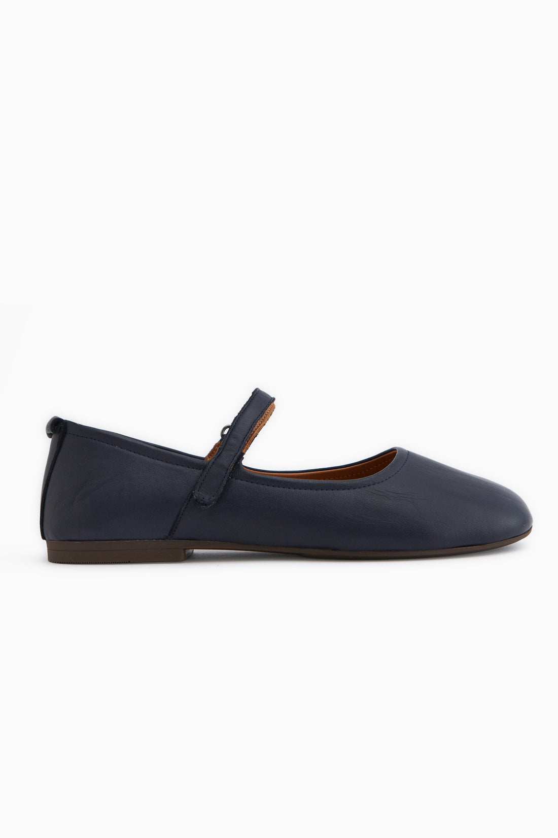 Sally Echtes Leder Marineblau Riemchen Damen Ballerinas