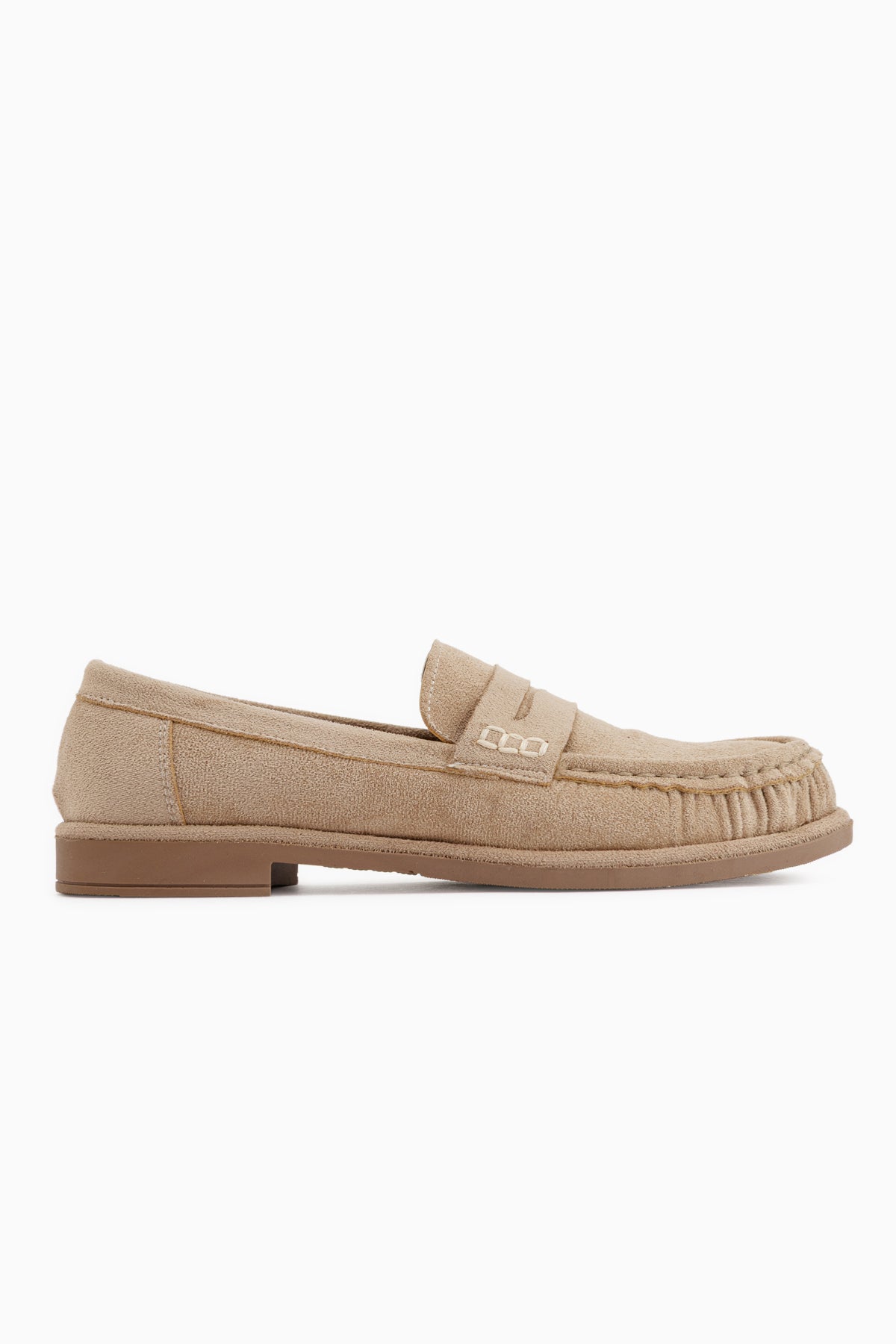 Carmel Beige Wildleder Penny Loafer Damen Schuhe