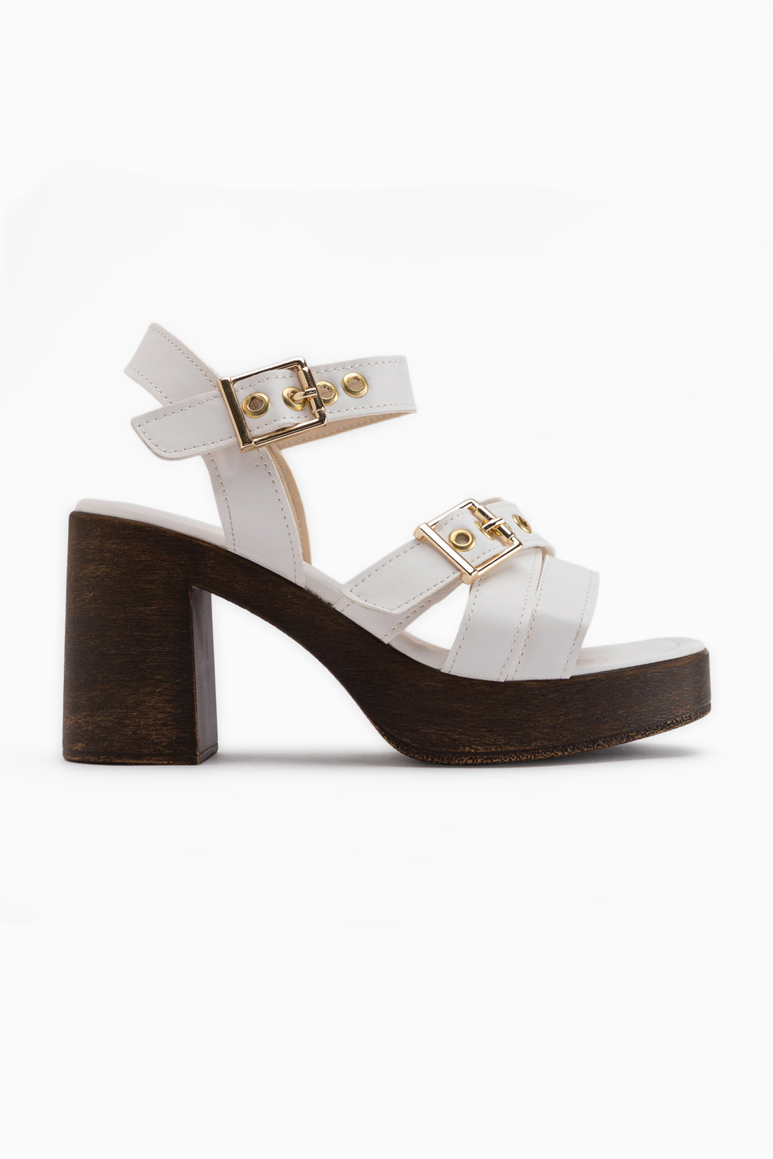 Laina Weiße Plattform Absatzschuhe Damen