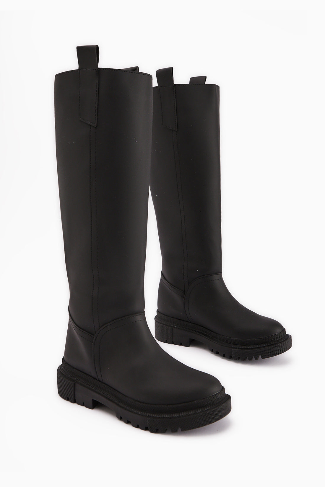 Dayna Schwarze Dicke Sohle Stiefel