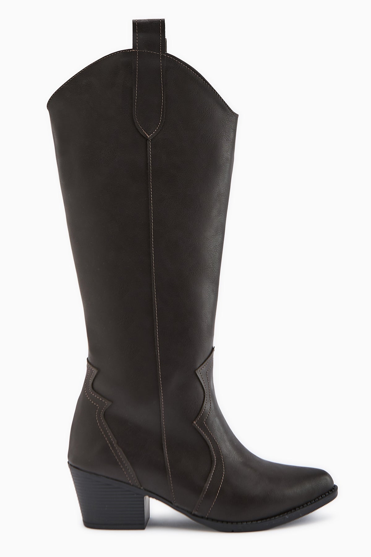 Lhena Coffee Western Pull-On Boot