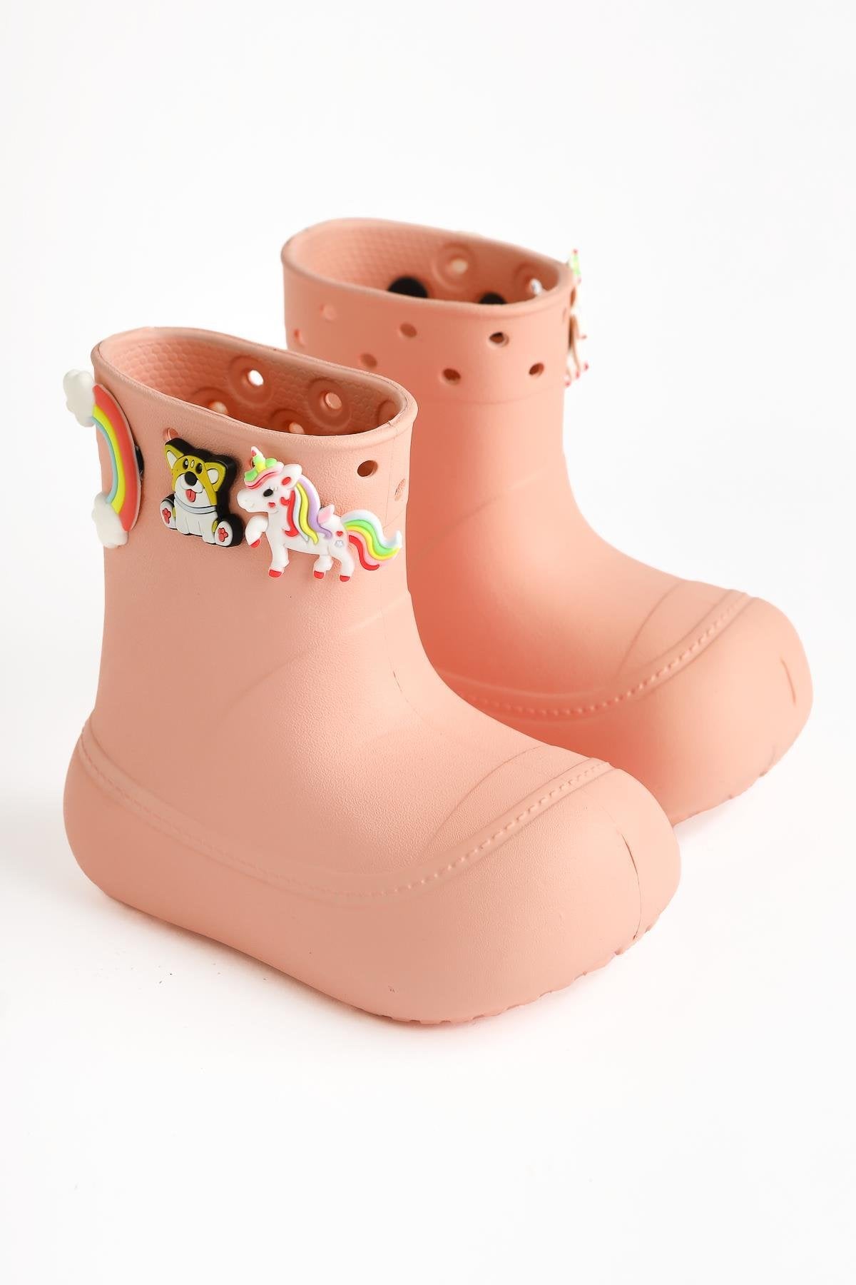 Chris Powder Pin Detail Waterproof Kids Boots