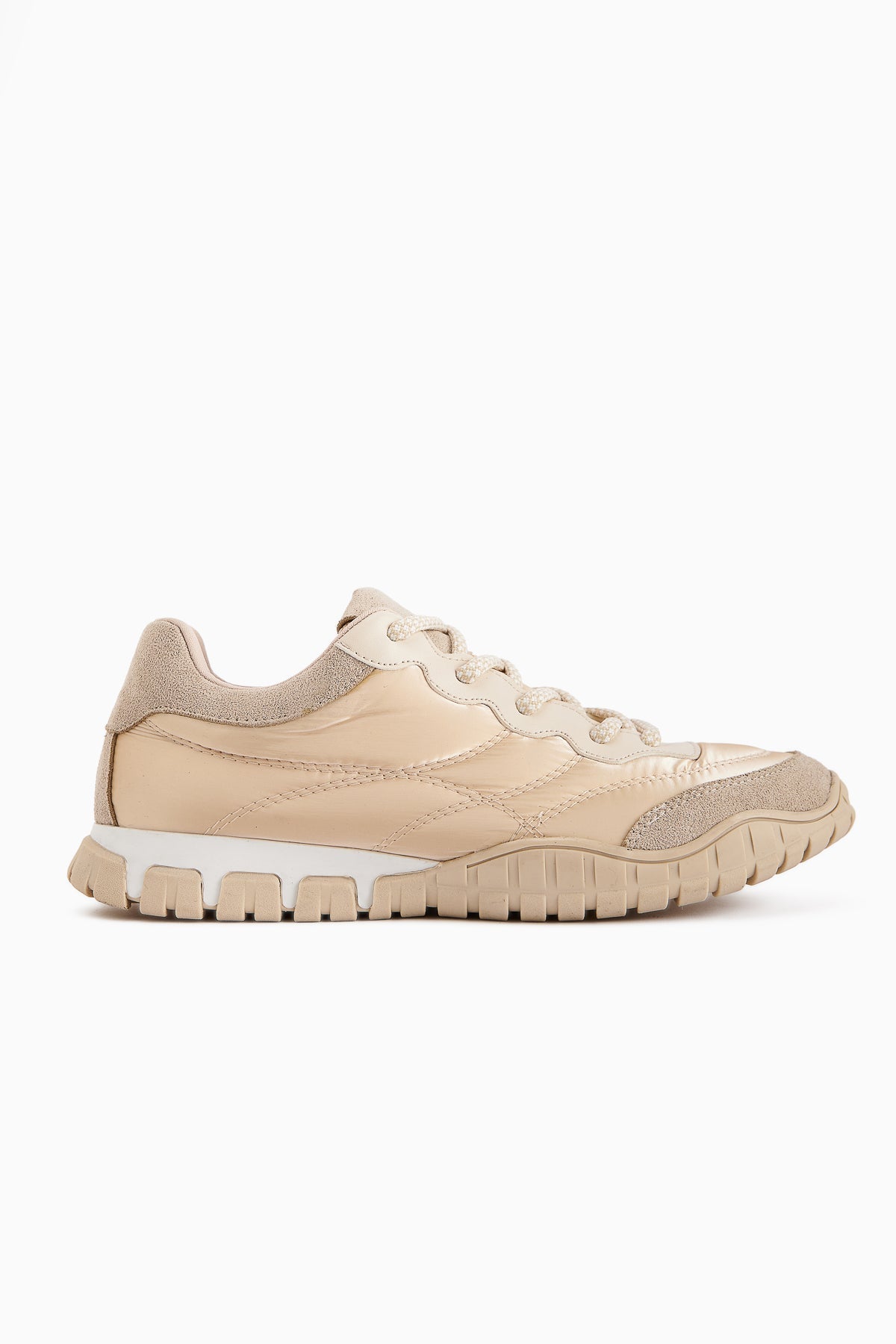 Leen Beige Parachute Fabric Women's Sneakers