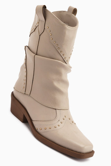 Joli – Beige Western Cowboy Boot (Women)