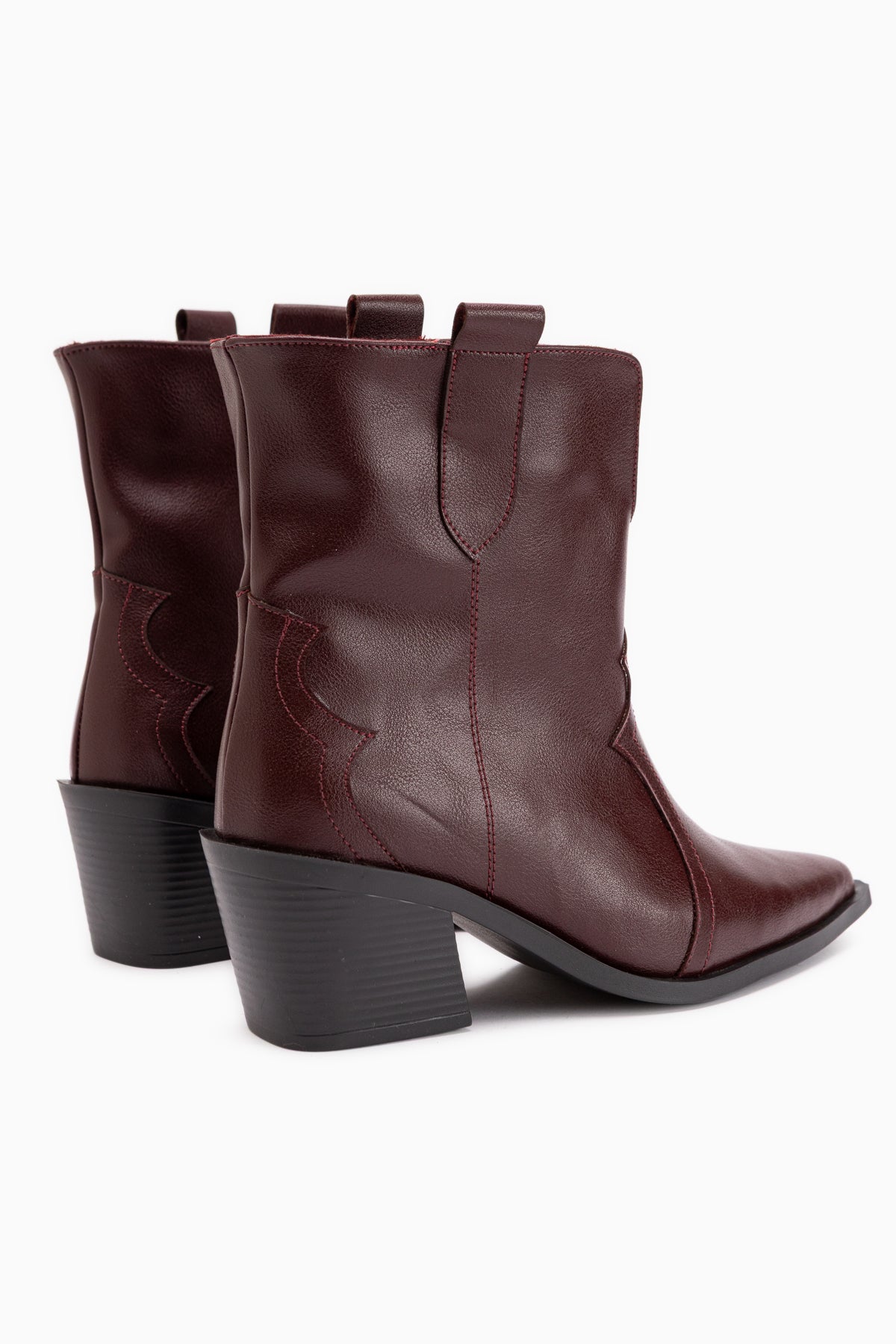 Erica Bordeaux Absatz Western Damen Stiefel
