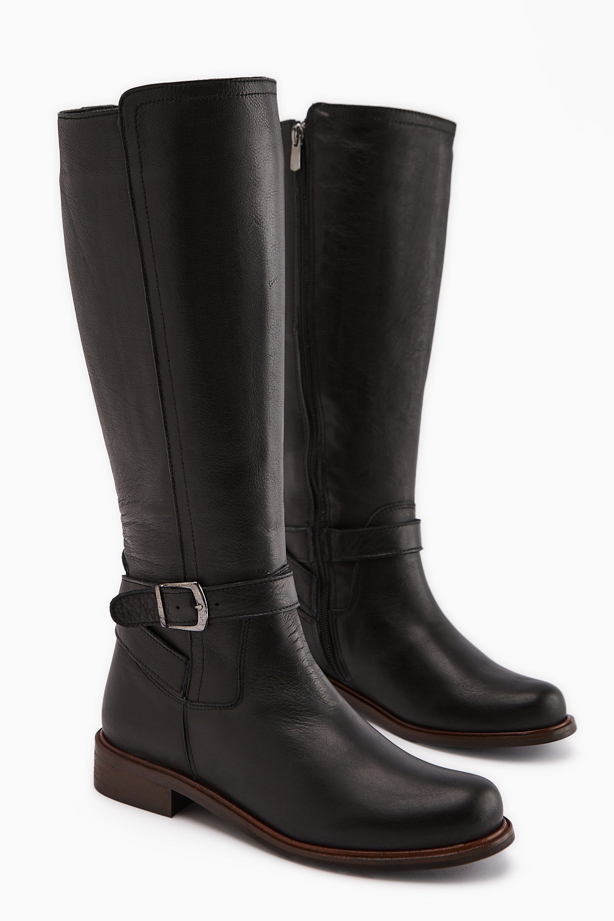 Marla Genuine Leather Black Women's Boot