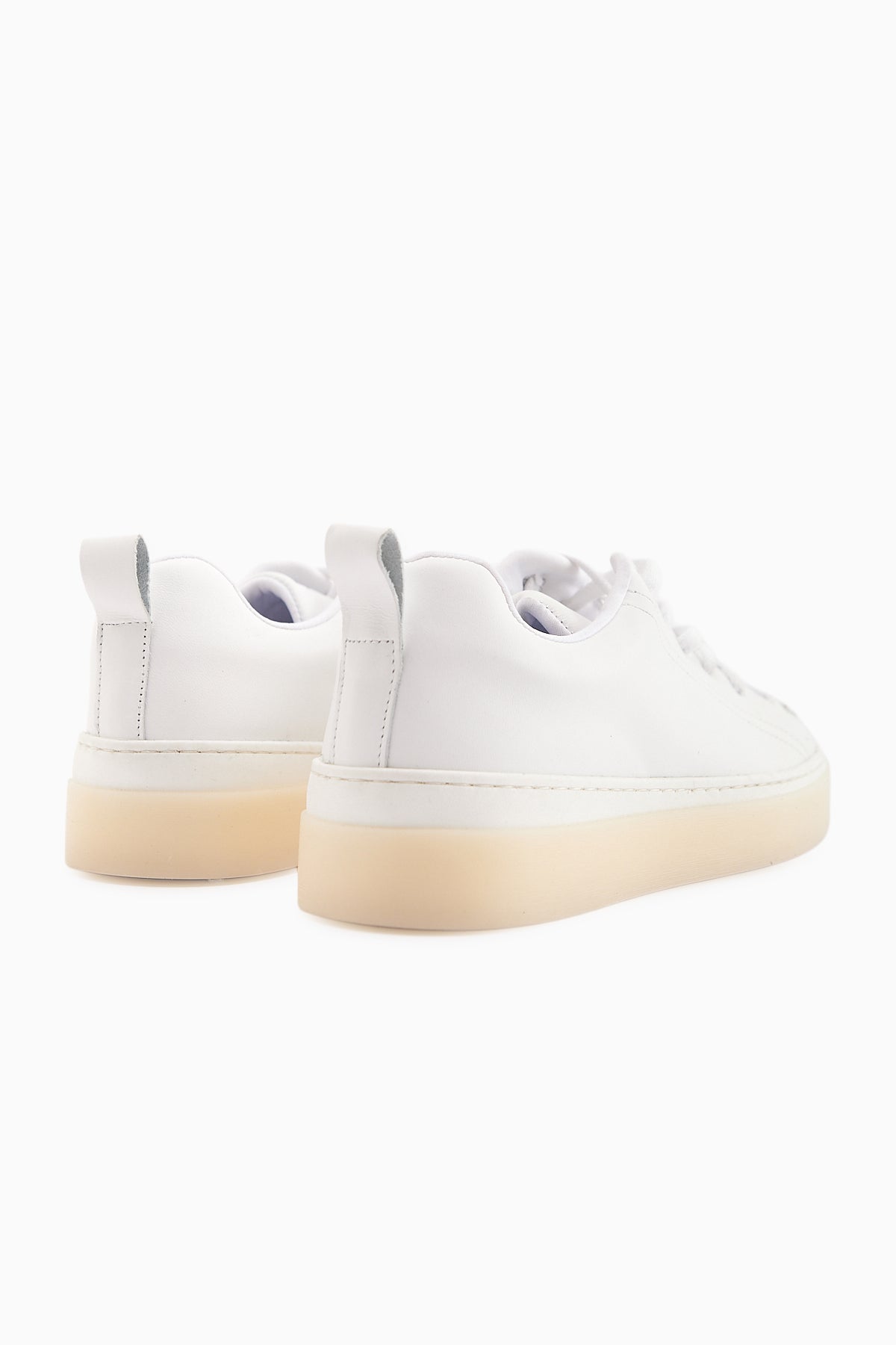 Lina Women's Genuine Leather White Sneakers