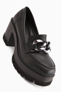 Chanpen Schwarze Schnalle Detail Damen Freizeitschuhe