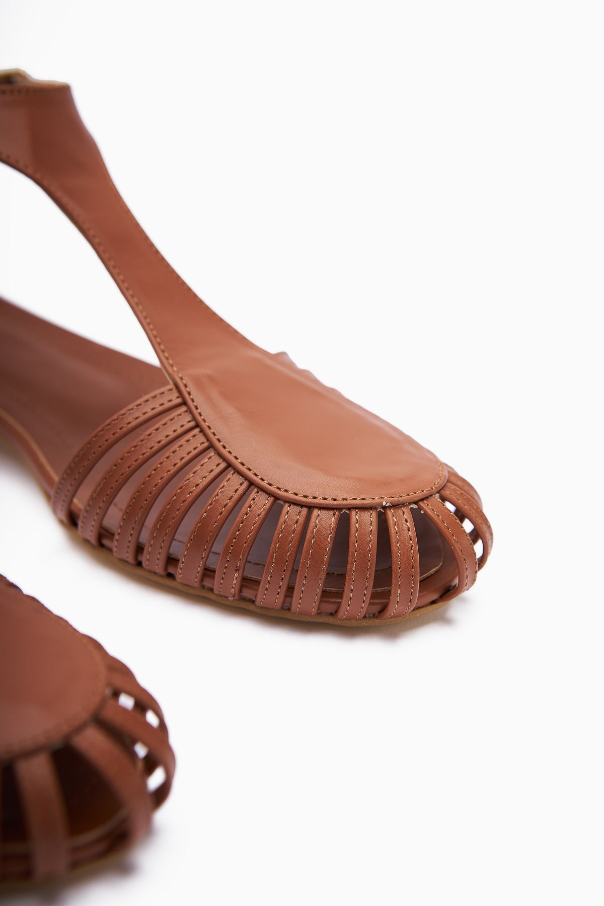 Jonna Tan Closed Toe Buckle Women's Sandals