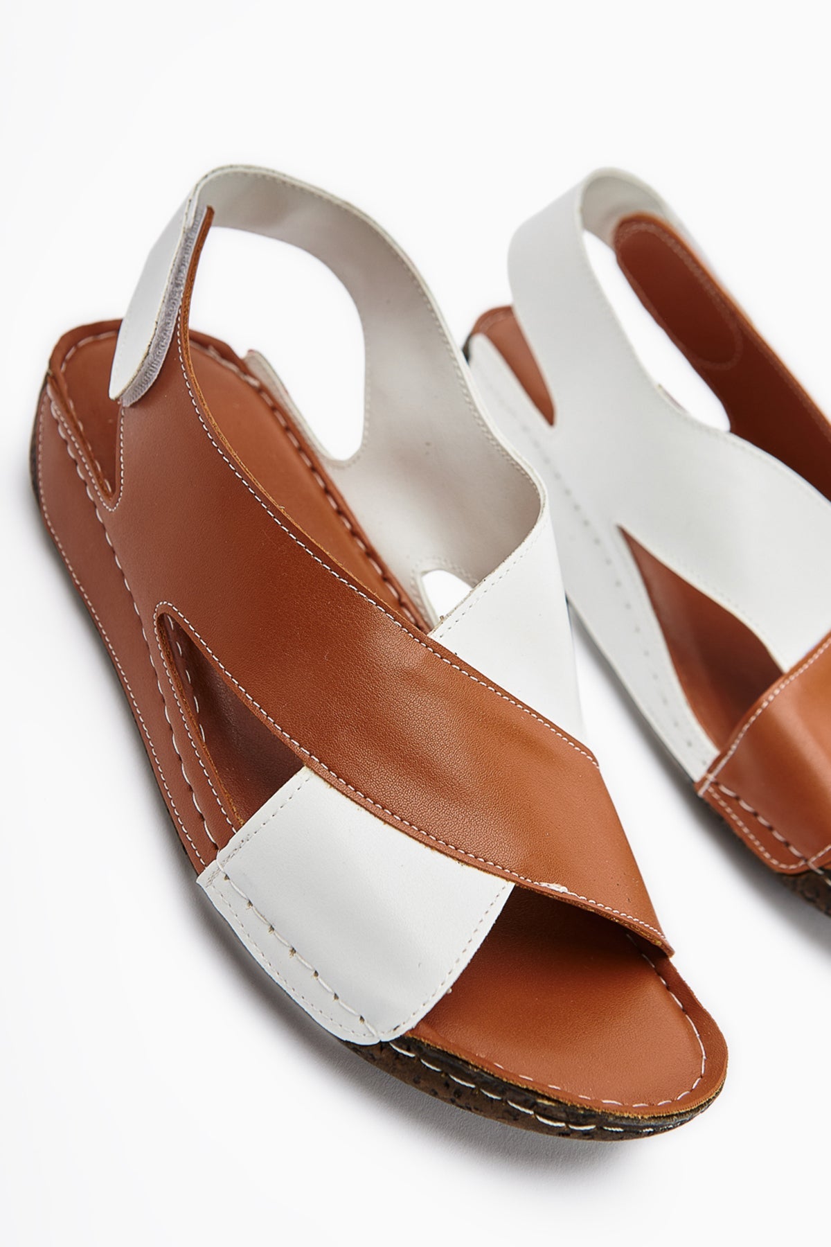 Margit Damen Taba Criss-Cross Komfort Sandalen