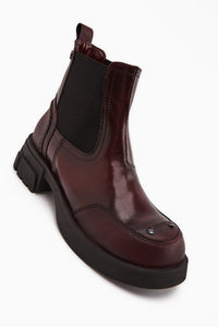 Emely Maroon Elastic Women's Boot