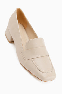 Malvina Beige Kurzabsatz Damen Schuhe