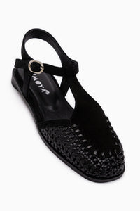 Clea Genuine Leather Black Closed Toe Women’s Sandal