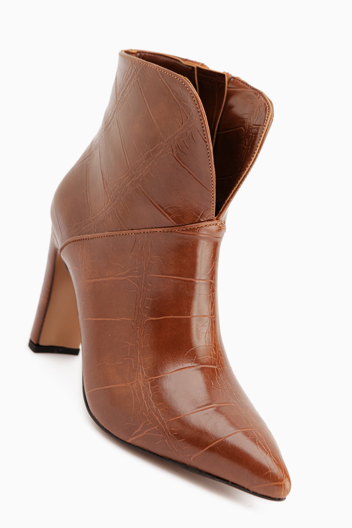 Janis Tan Crocodile Heeled Women’s Boots