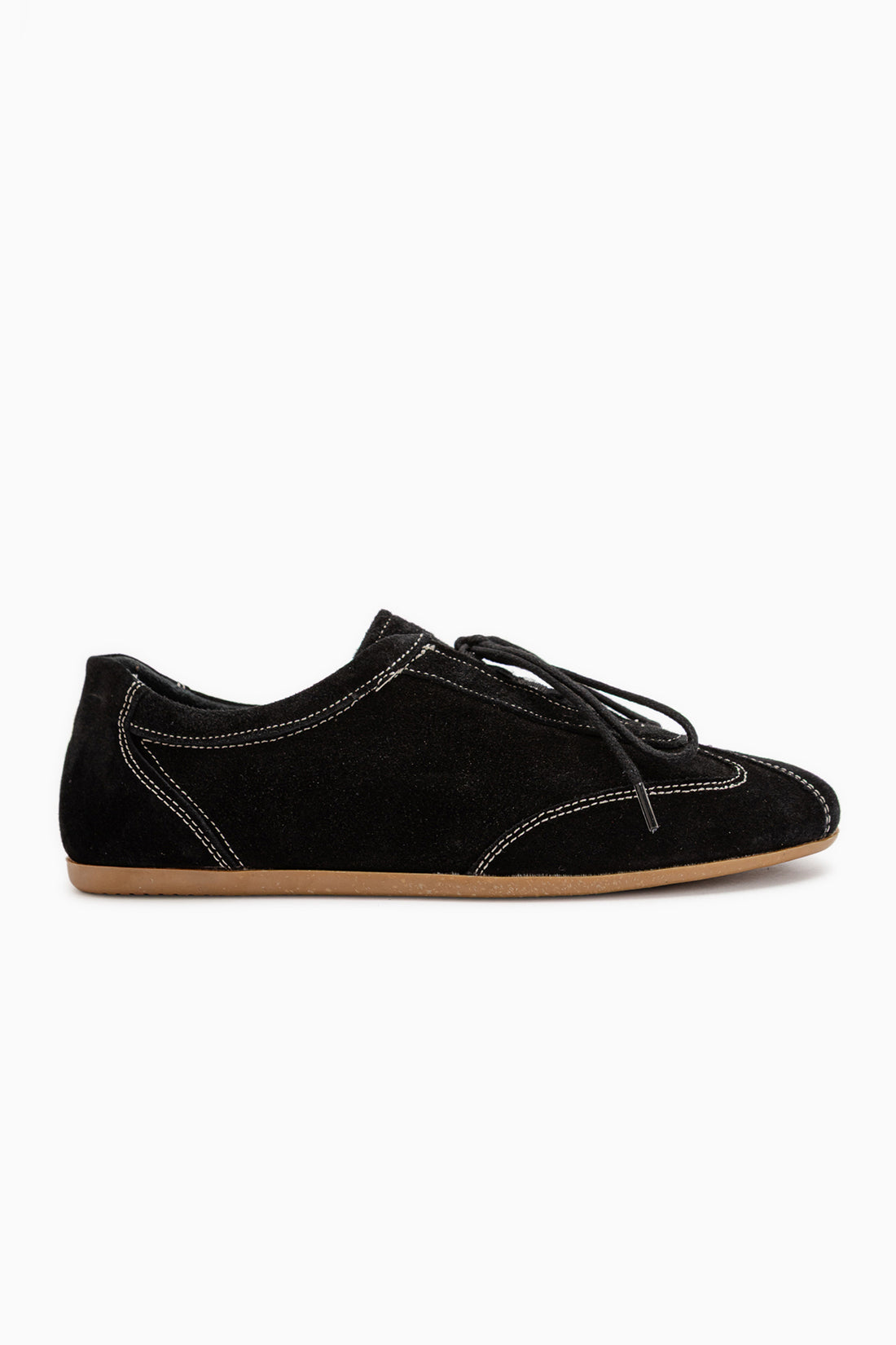 Berry Echtes Leder Schwarz Wildleder Schnürschuhe Damen