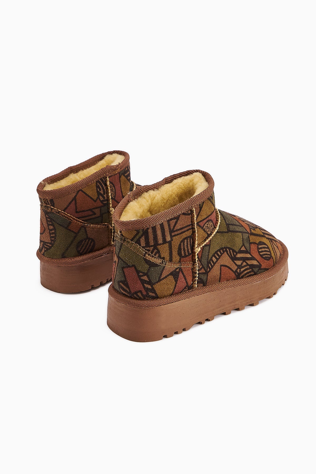 Lilly-Anne Patterned Fur-Lined Short Boot