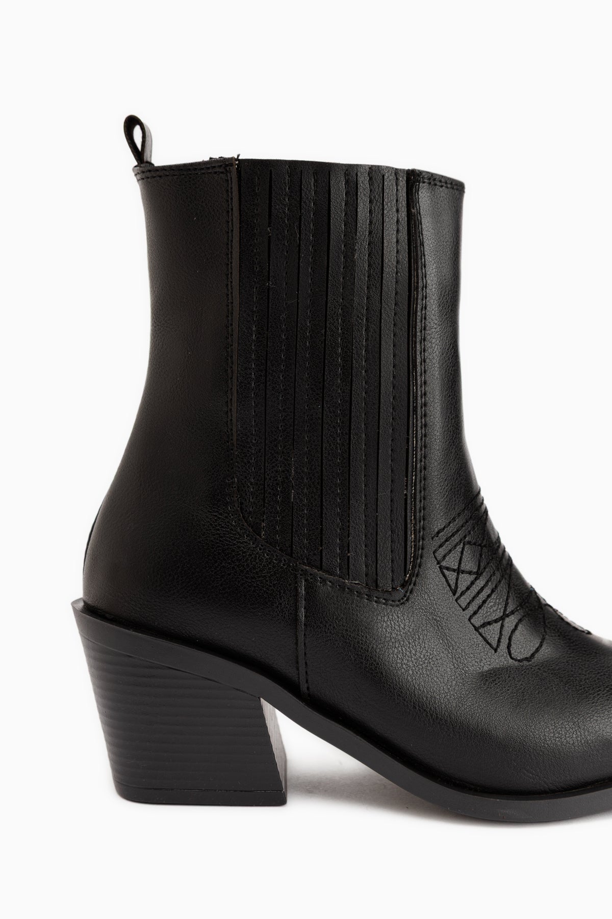 Elvia Black Elastic Women’s Boots