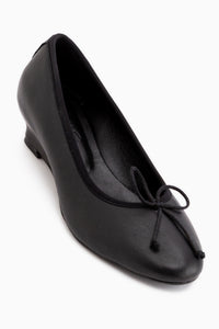 Arisa Genuine Leather Black Wedge Women’s Shoes