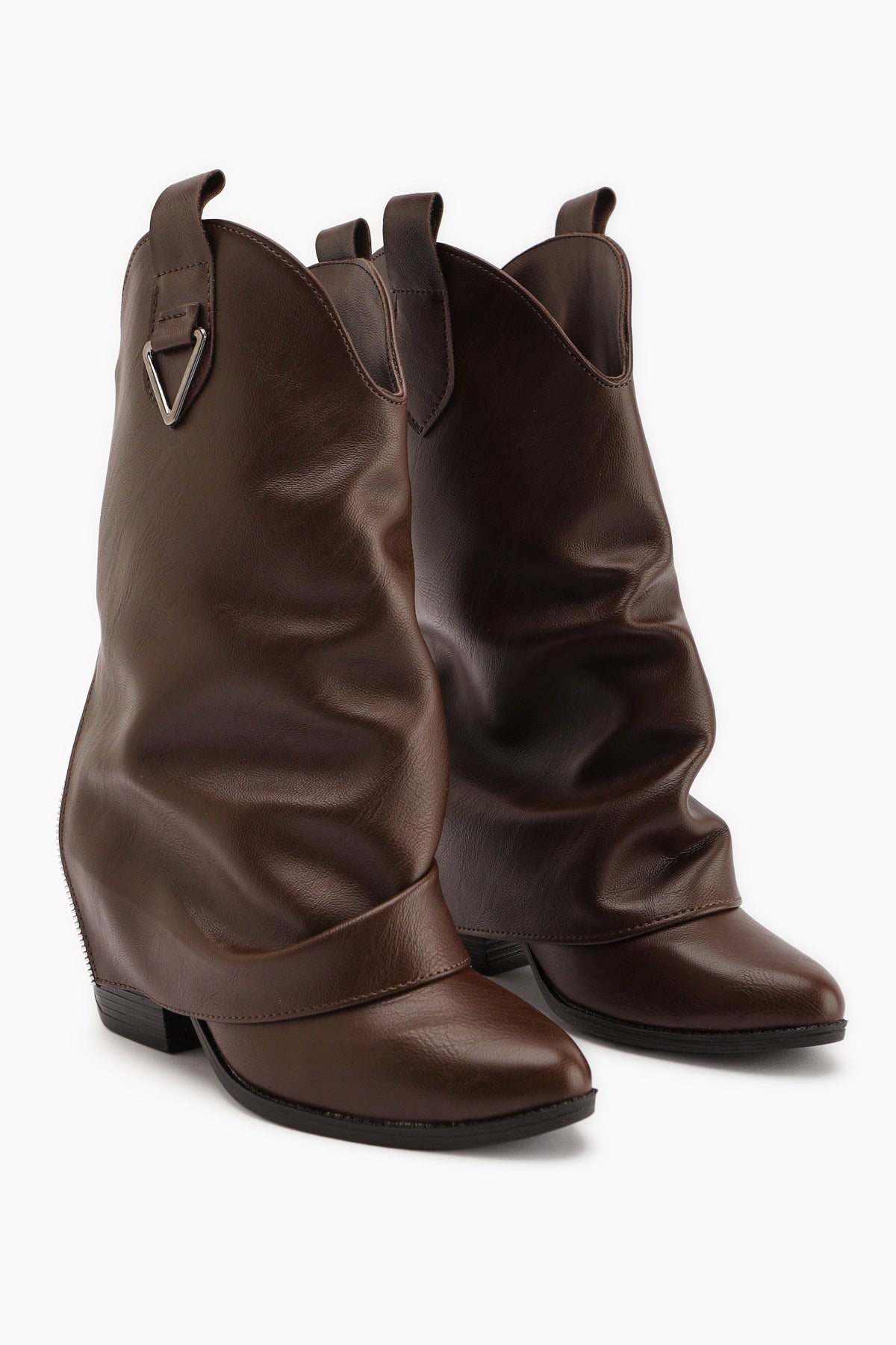 Peggy Women's Coffee Western Heeled Boot