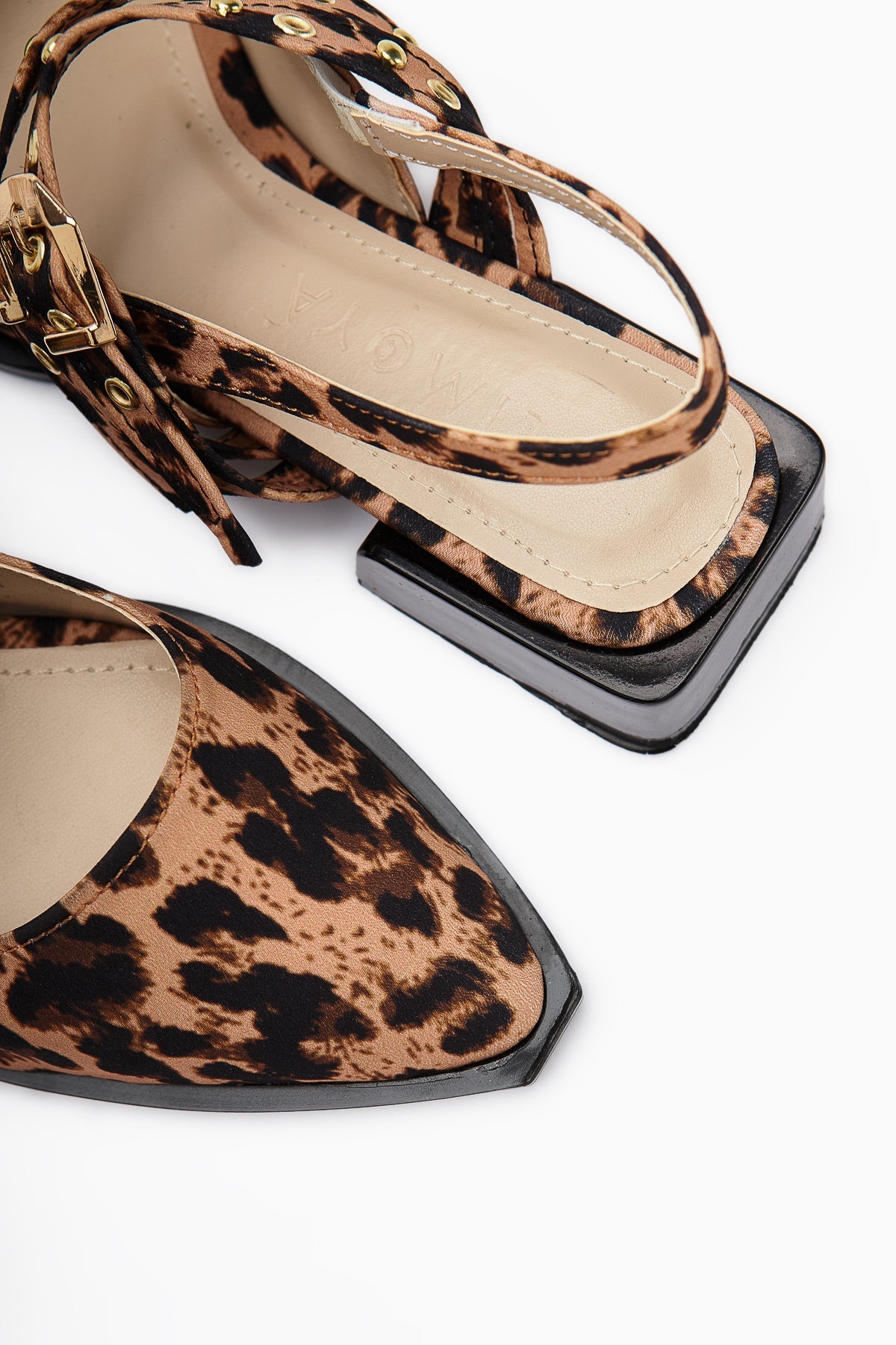 Siran Damen Leopardendruck Doppelriemen Sandale