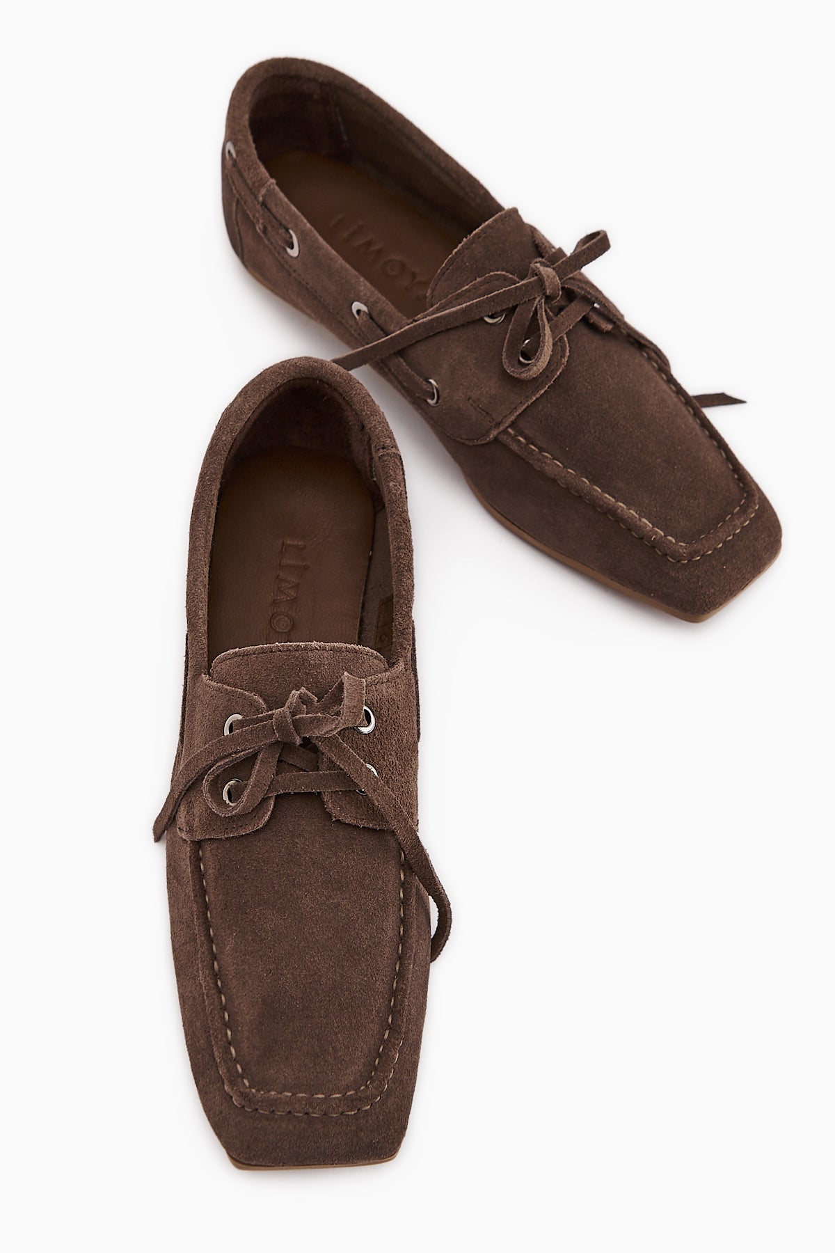 Arian Genuine Leather Mink Suede Lace-up Moccasin Daily Loafer Women's Shoe