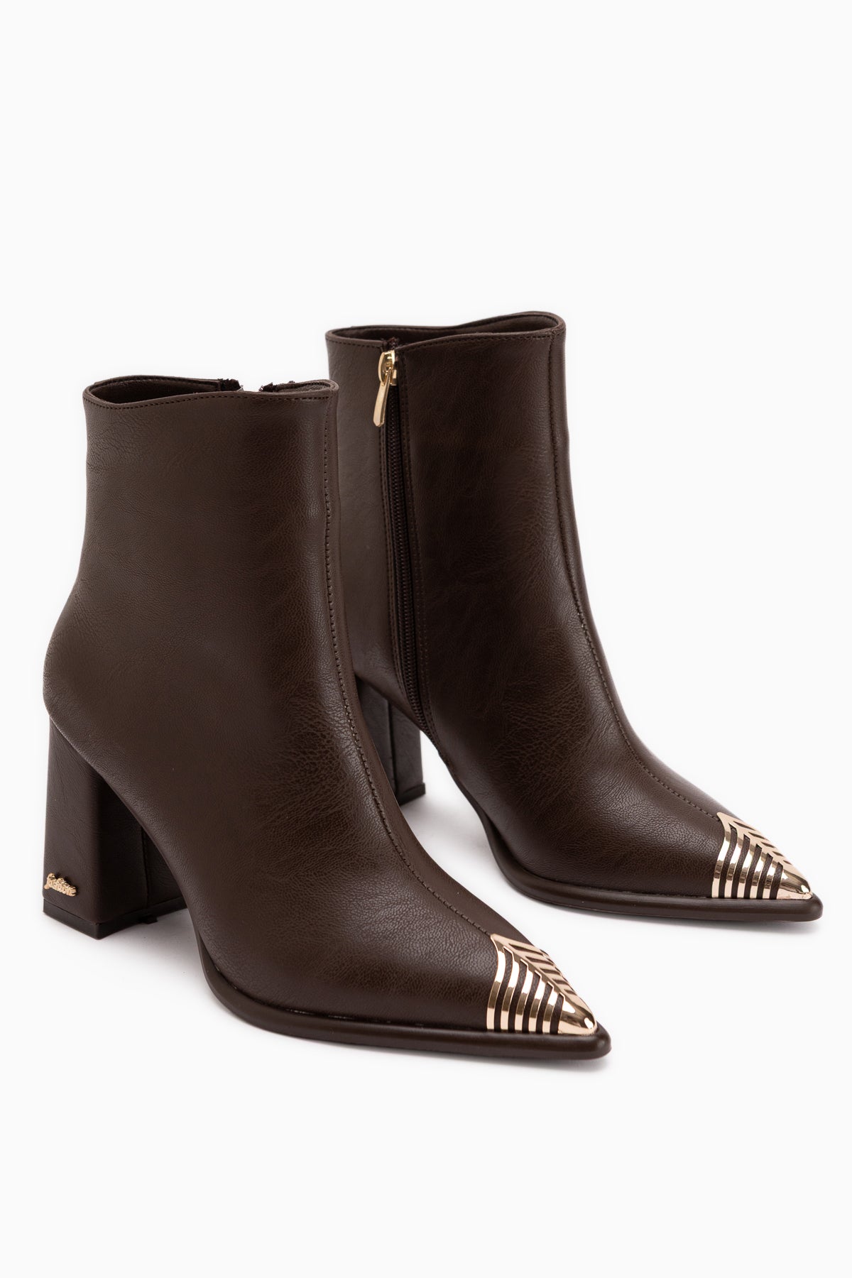 Lacy Braun Abnehmbarer Schaft 2-in-1 Absatz Damen Stiefel & Kniestrümpfe