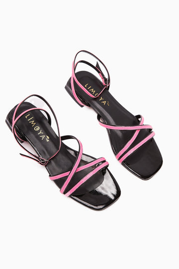 Nasima Fuchsia Knöchel-Bindung Damen Sandalen