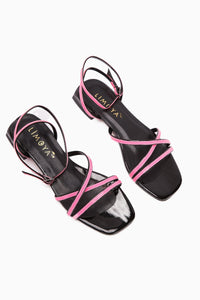 Nasima Fuchsia Knöchel-Bindung Damen Sandalen