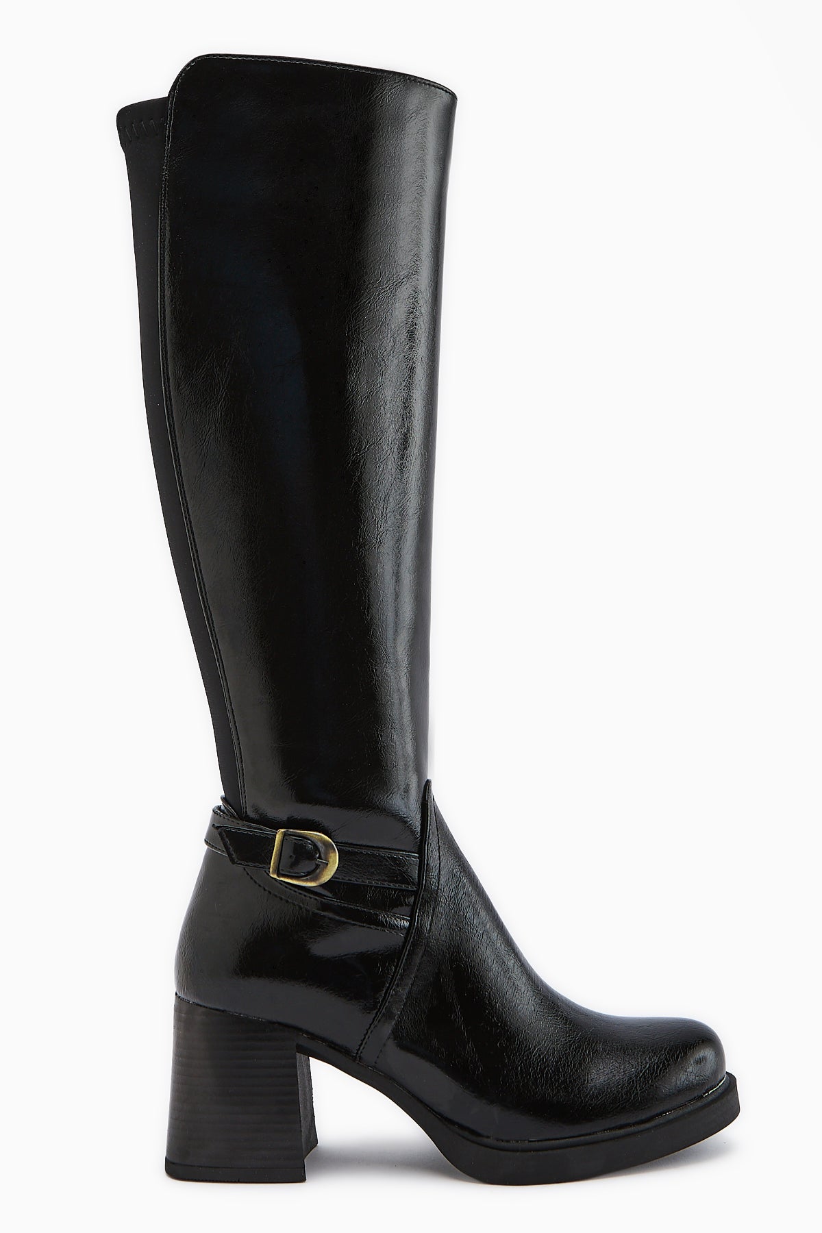 Gerti Black Heeled Women's Boot