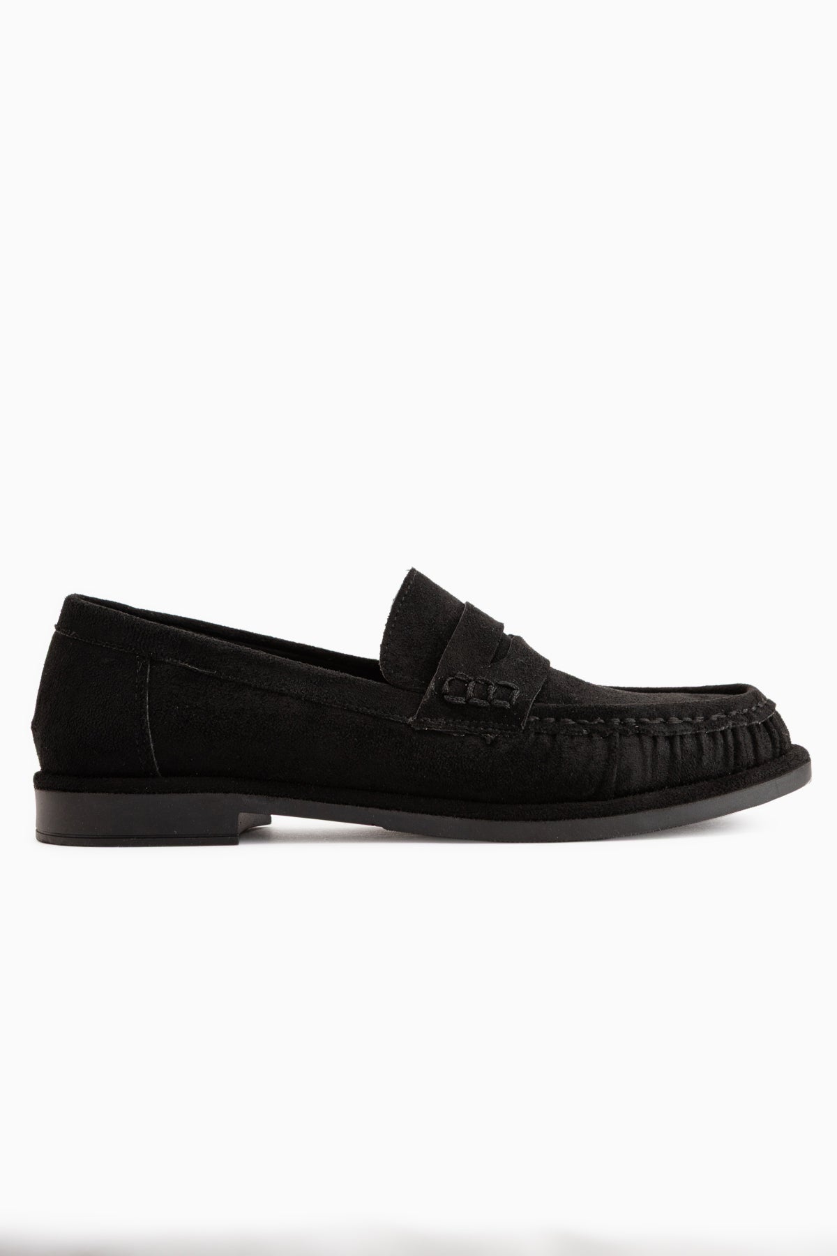 Carmel Black Suede Penny Loafer Women’s Shoes