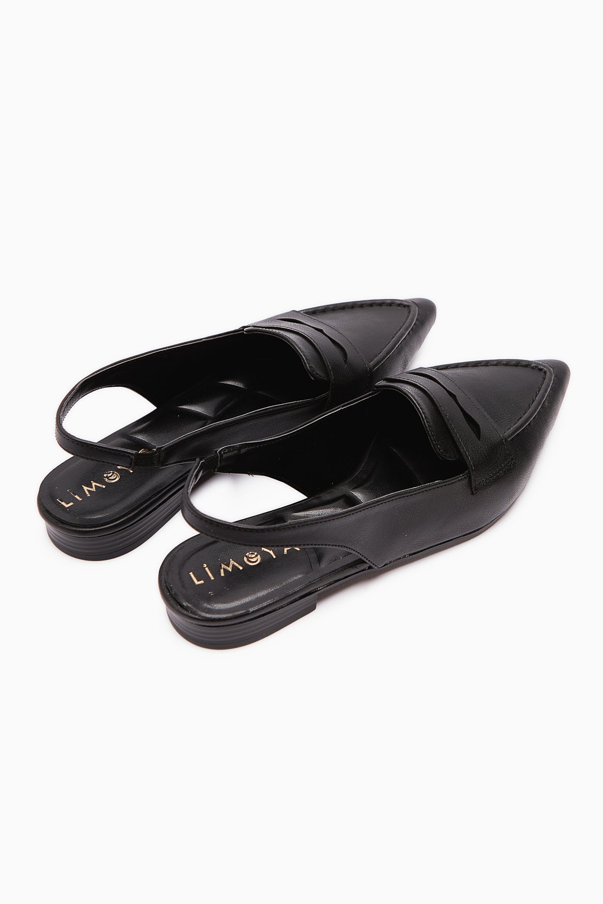 Busra Black Pointed Toe Women's Sandals