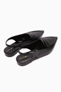 Busra Black Pointed Toe Women's Sandals