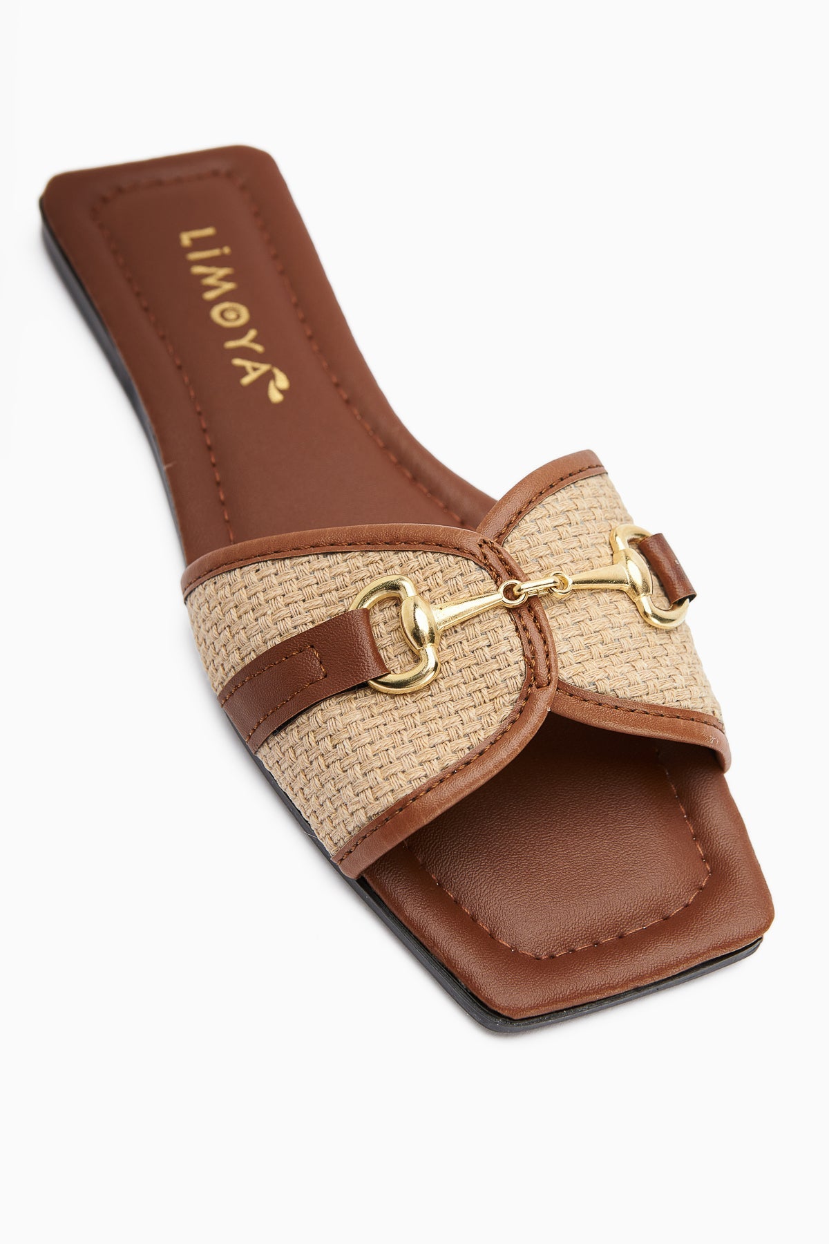 Elanor Taba Damen flache Hausschuhe mit Schnalle