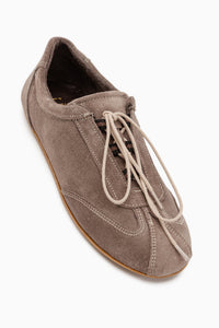 Berry Genuine Leather Beige Suede Lace-Up Women’s Shoes