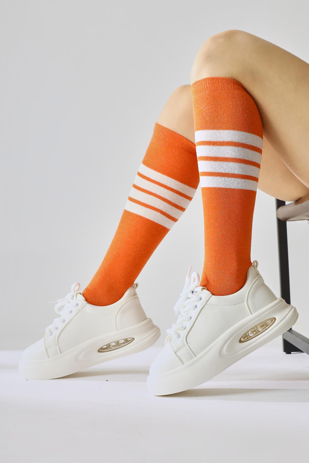 Loura Ecru Leder Muster Sneakers mit cooler Sohle
