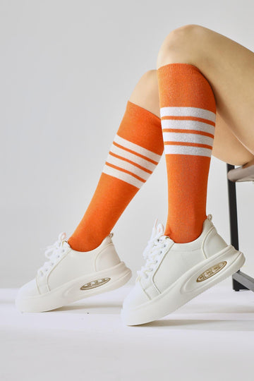 Loura Ecru Leder Muster Sneakers mit cooler Sohle