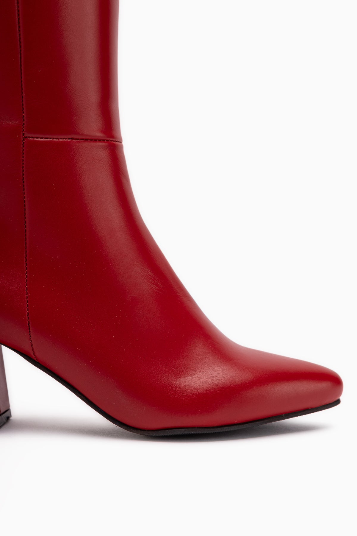 Velma Echtes Leder Rote Absatz Damen Stiefel