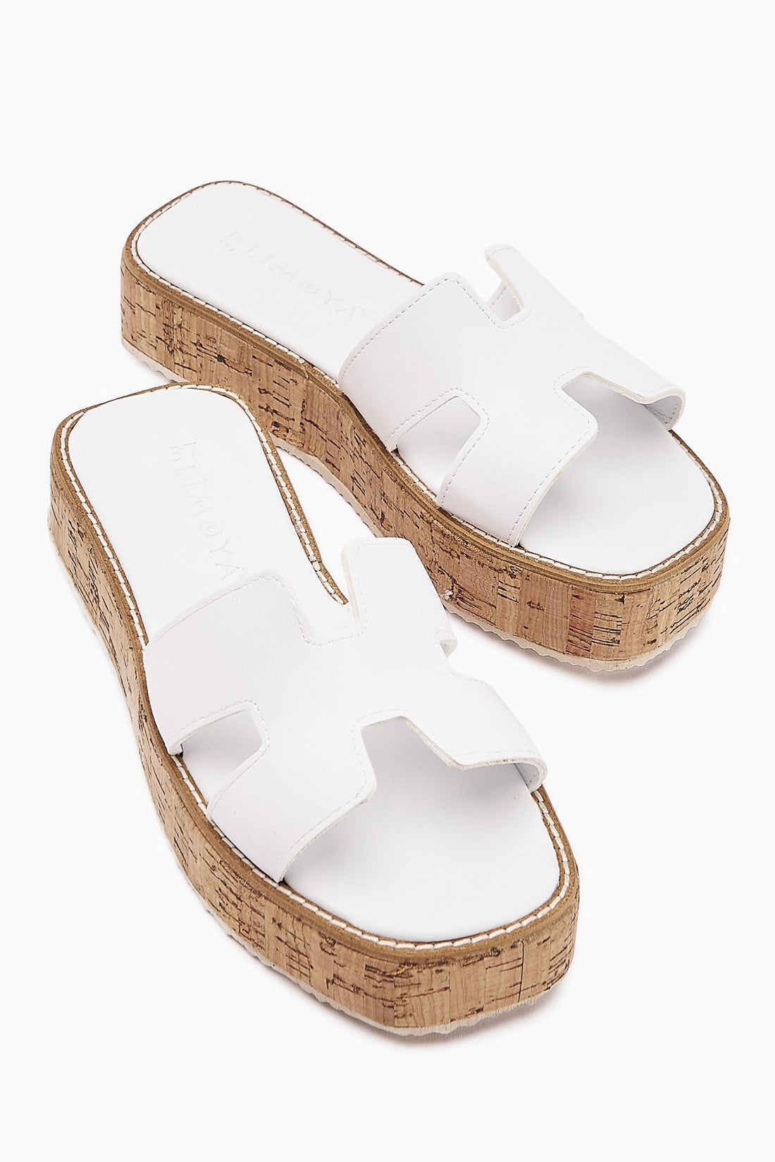 Runa White Thick Soled Women's Slippers