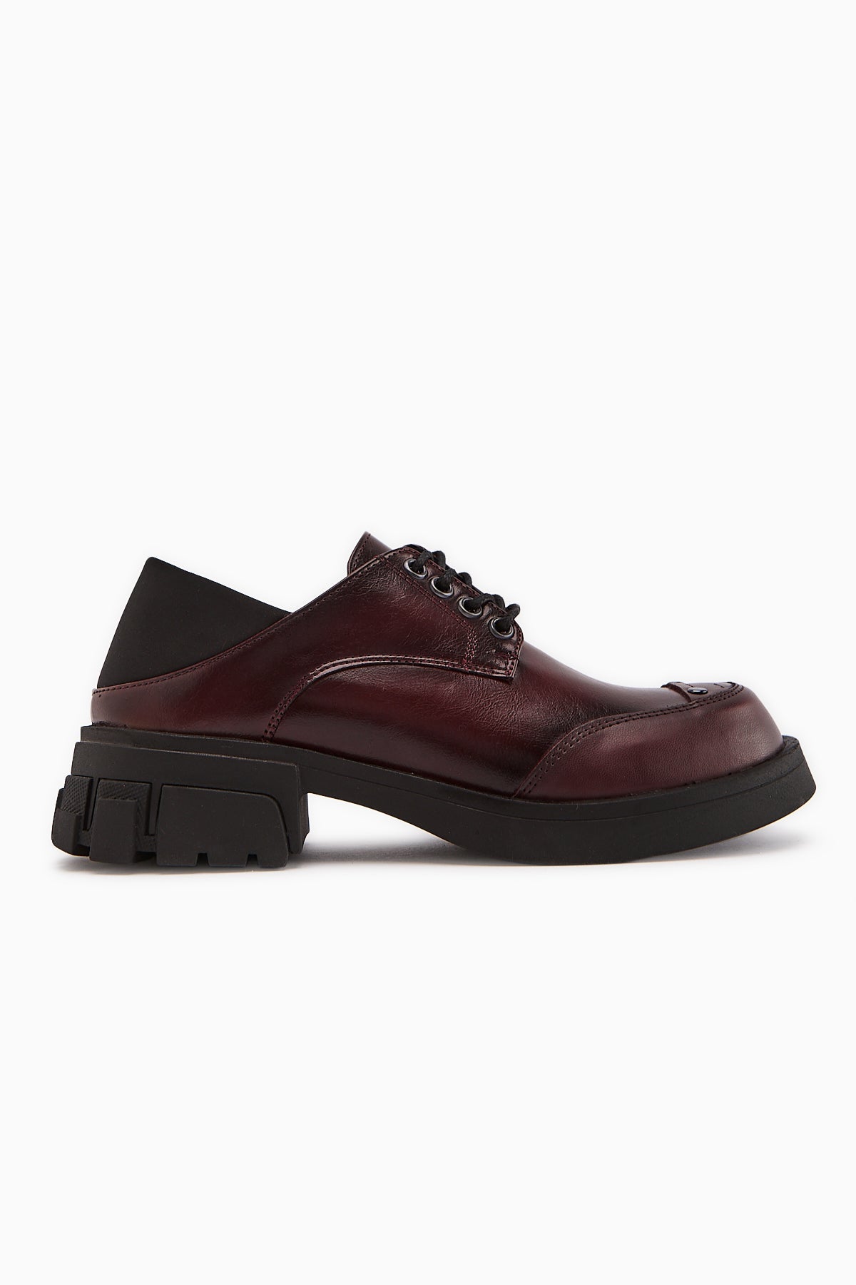 Lilas Burgundy Lace-Up Women's Loafer