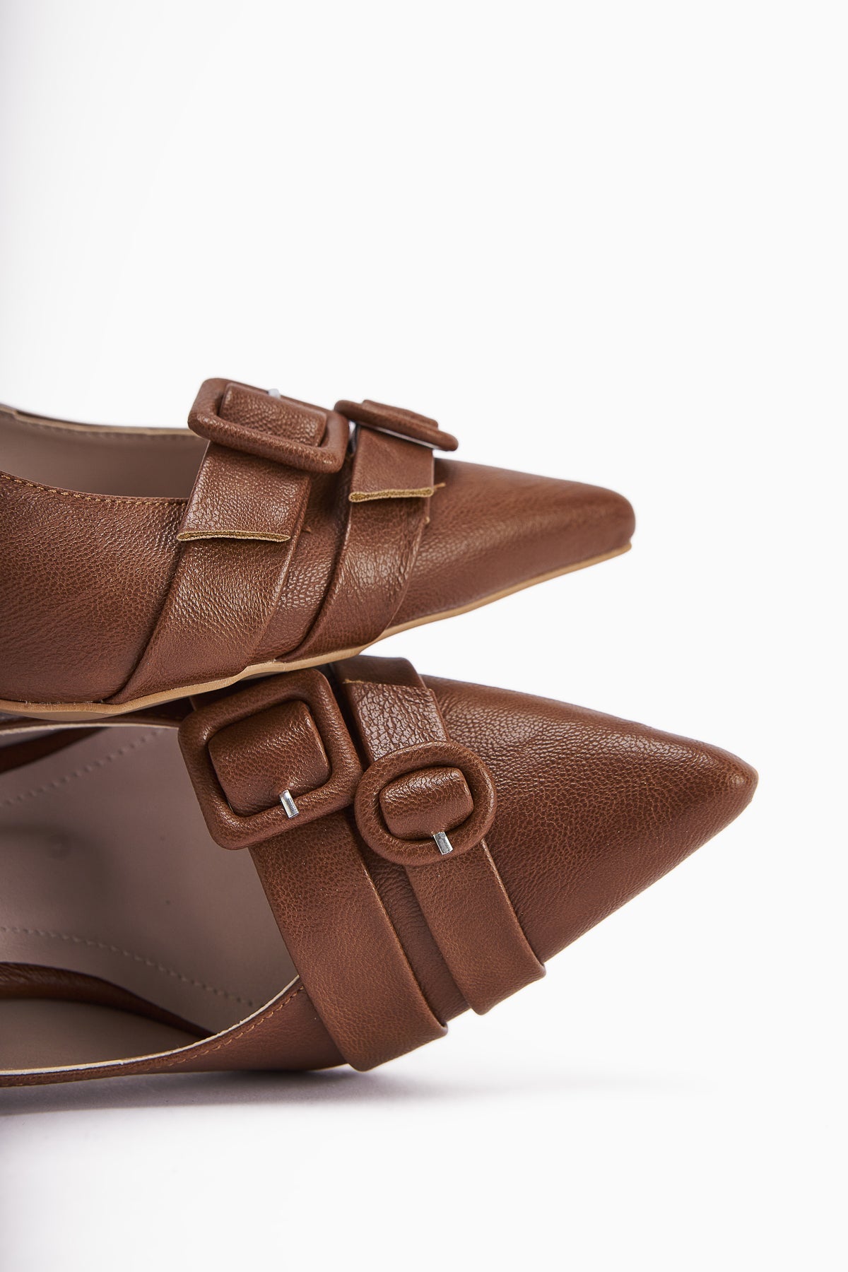 Halez Taba Buckled Stiletto Pointed Toe Women's High Heels