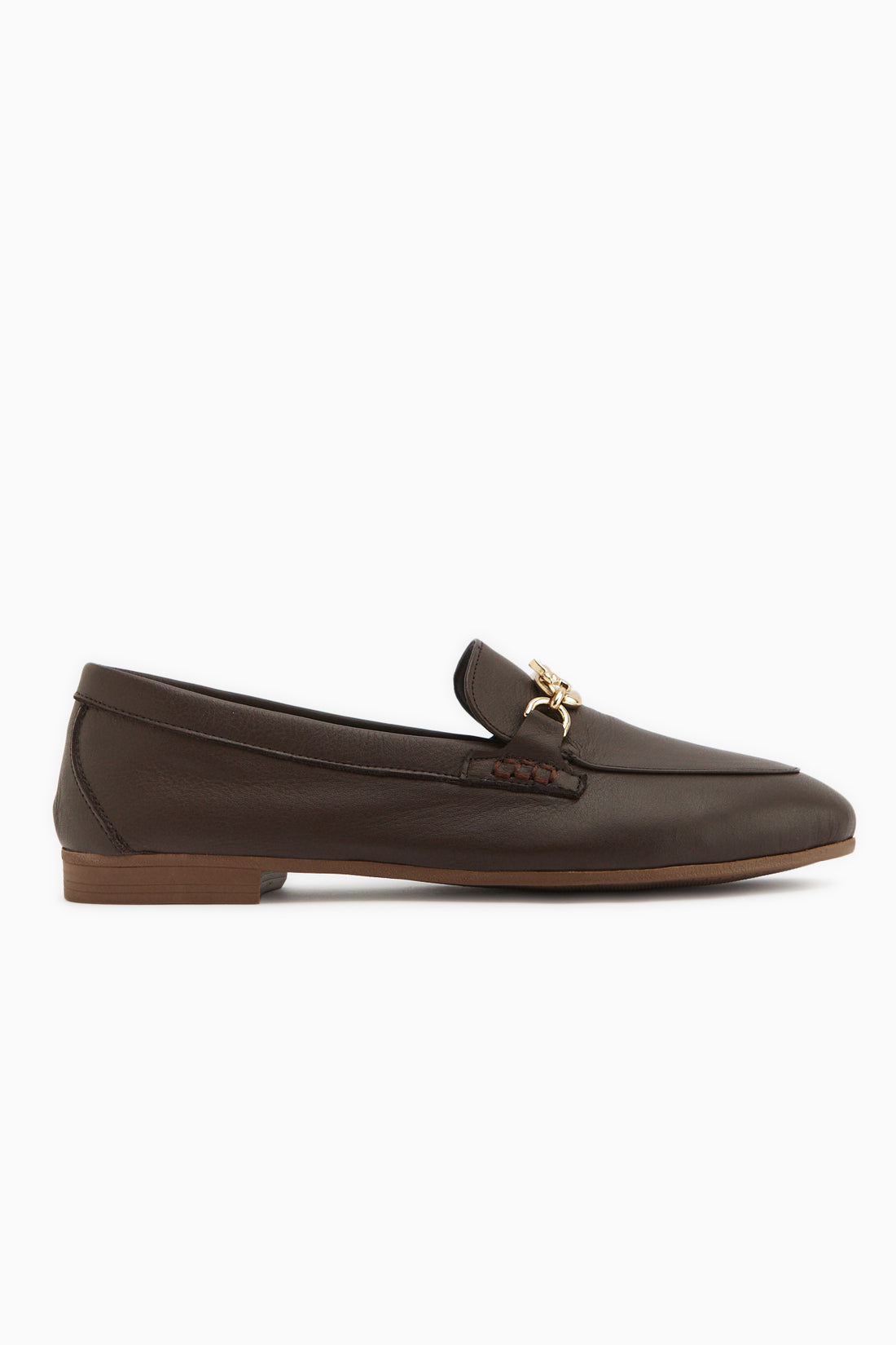 Alessa Echtes Leder Braun Schnallen Damen Loafer Freizeit Mokassin Schuhe